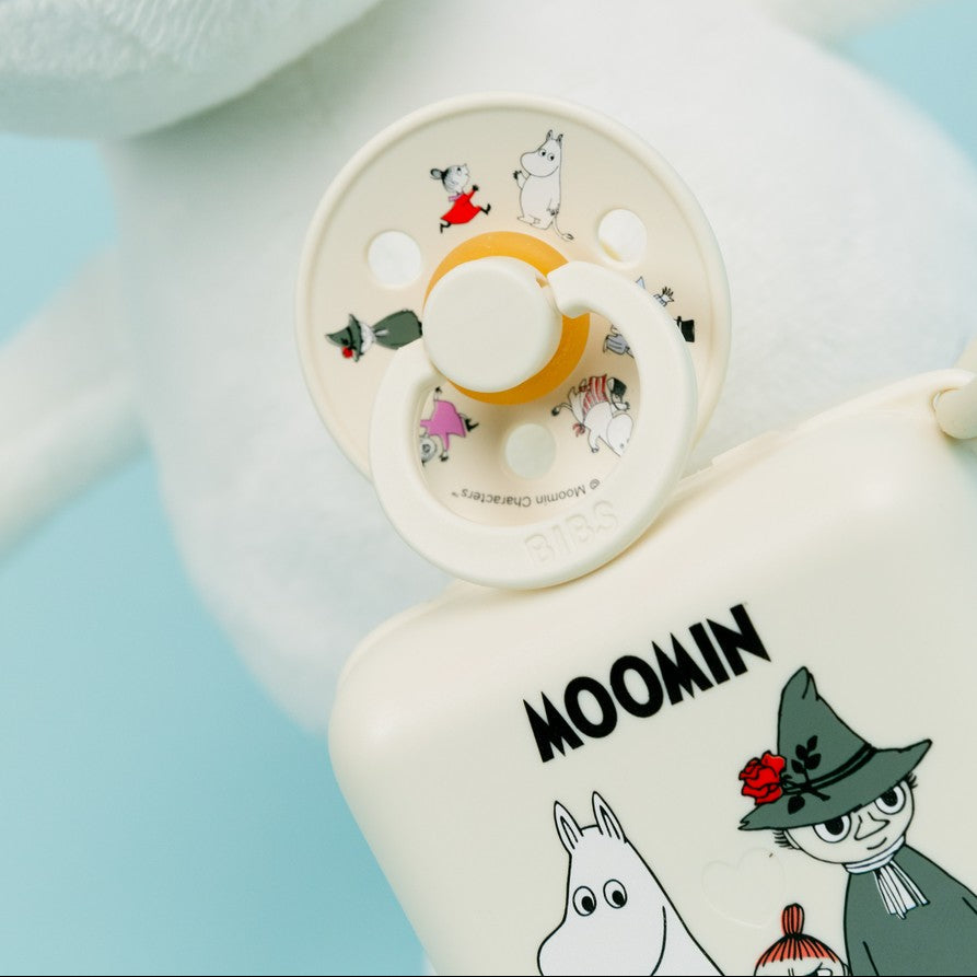 BIBS x MOOMIN čiulptukų rinkinys 2 dydis (6 - 18 mėn.) Friends-ivory-mix