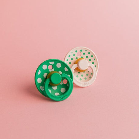 BIBS Studio Collection Polka Dots čiulptukų rinkinys 1 dydis (0 - 6 mėn.) Petal / Cactus