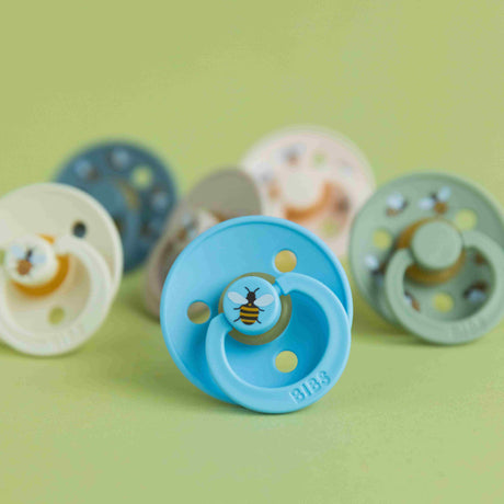 BIBS čiulptukų rinkinys 1 dydis (0 - 6 mėn.) Ladybug Blush Mix