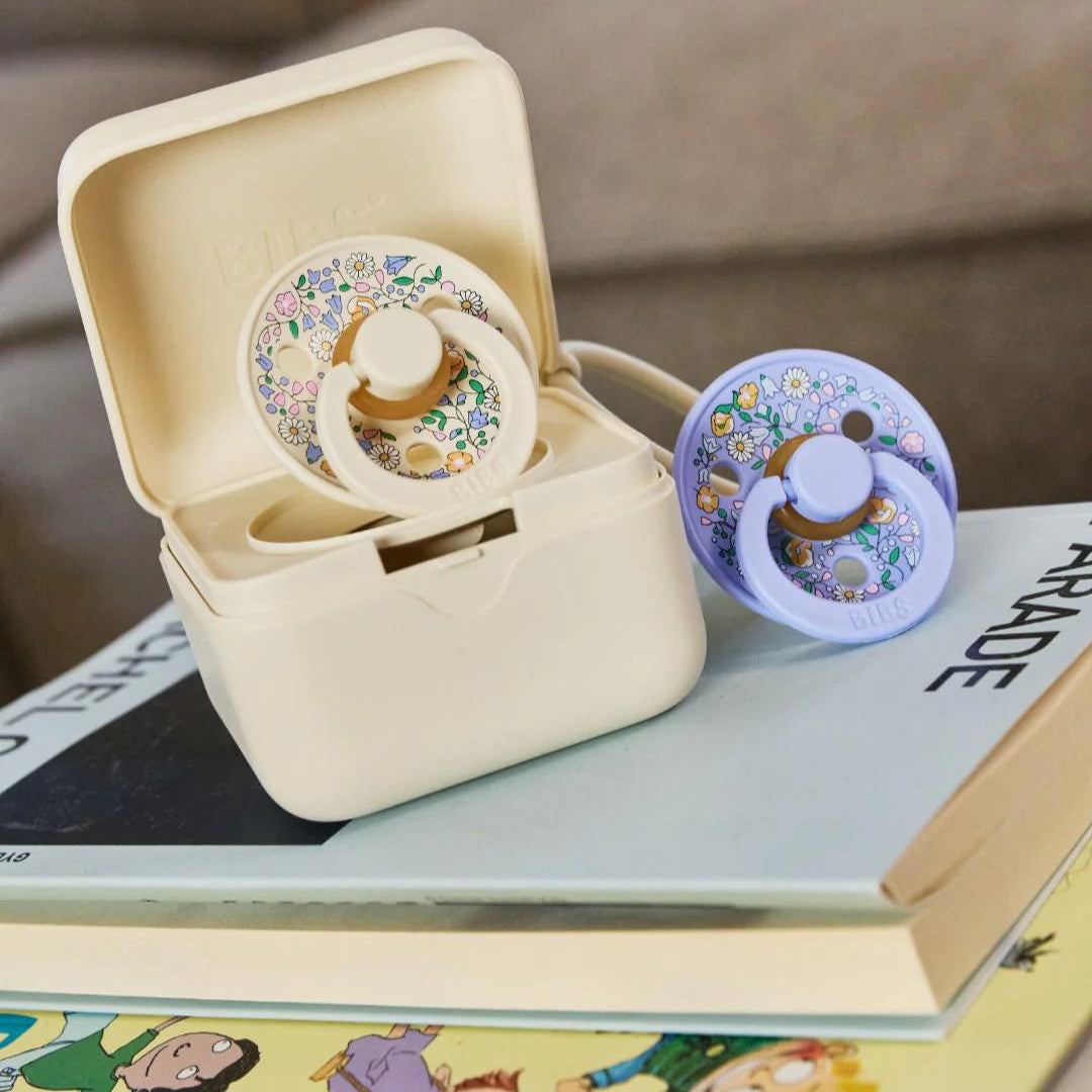 BIBS x Liberty Colour Round čiulptukų rinkinys 1 dydis (0 - 6 mėn.) Chloe Meadow Ivory Mix