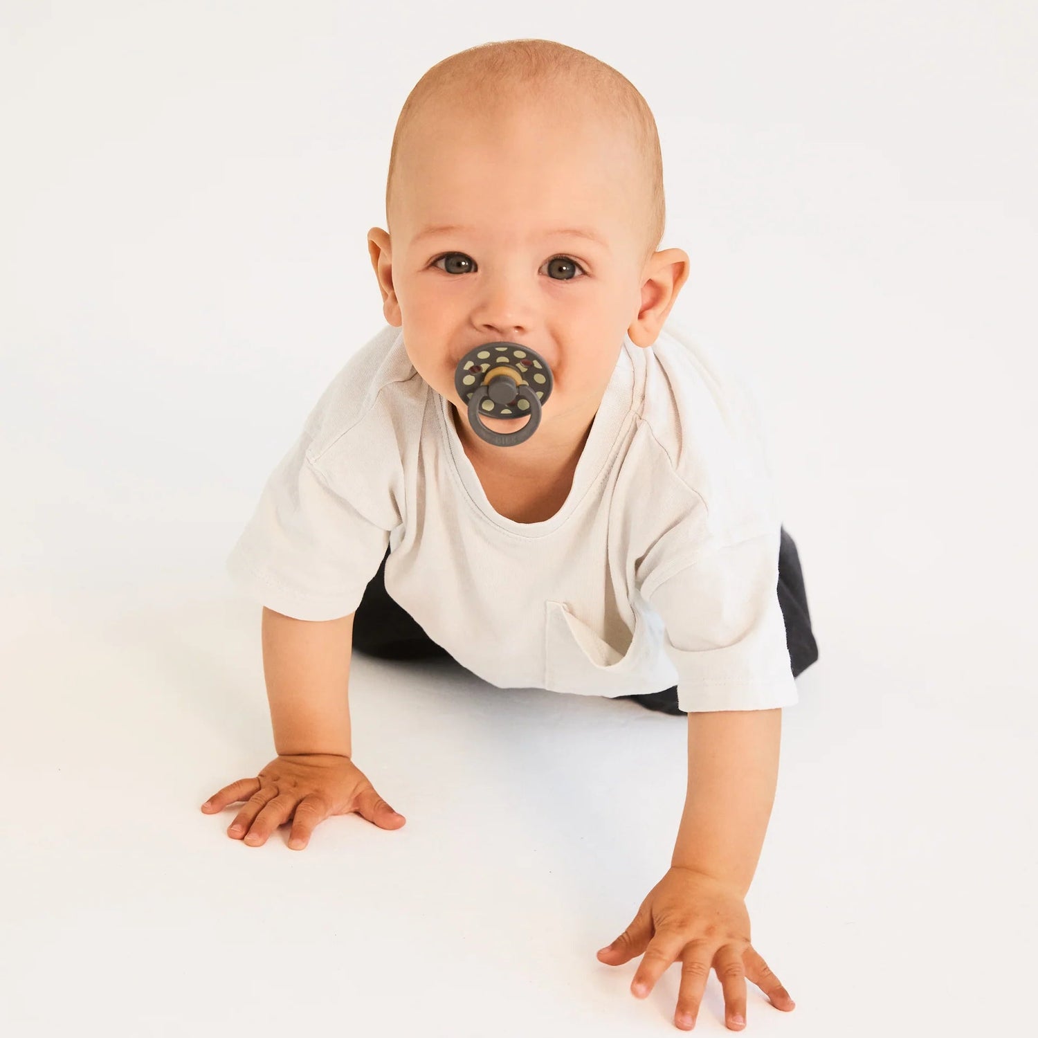 BIBS čiulptukų rinkinys 2 dydis (6 - 18 mėn.) Polka Dots Sage / Iron
