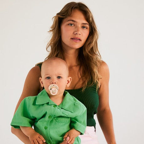 BIBS Studio Collection Polka Dots čiulptukų rinkinys 1 dydis (0 - 6 mėn.) Petal / Cactus