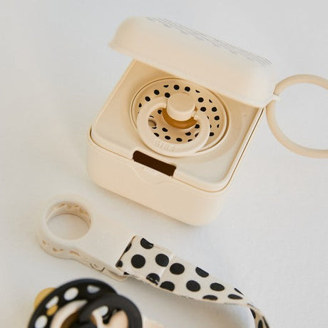 BIBS čiulptuko dėklas - užkandžių dėžutė Polka Dot - Ivory / Black