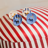 BIBS Studio Collection čiulptukų rinkinys 1 dydis (0 - 6 mėn.) Pin Steel Blue Mix