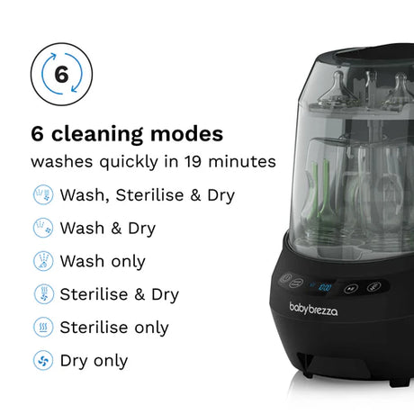 Baby Brezza Bottle Washer Pro buteliukų plovimo įrenginys (juodas)