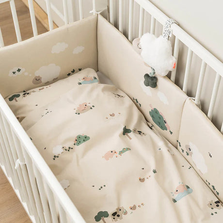 Deer muzikālais karuselis ar spoguli "Sleepy" (zils) 