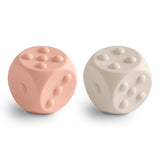 Mushie pop it žaislas kauliukai Blush/Shifting Sands (2 vnt.)