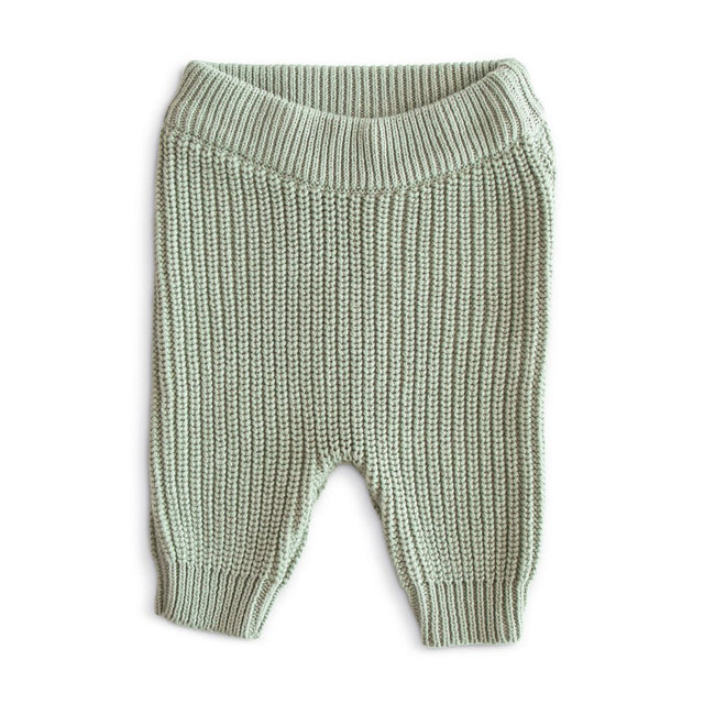 Mushie megztos kelnės Chunky Knit Pants Light Mint (įvairūs dydžiai)