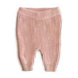 Mushie megztos kelnės Chunky Knit Pants Blush (įvairūs dydžiai)