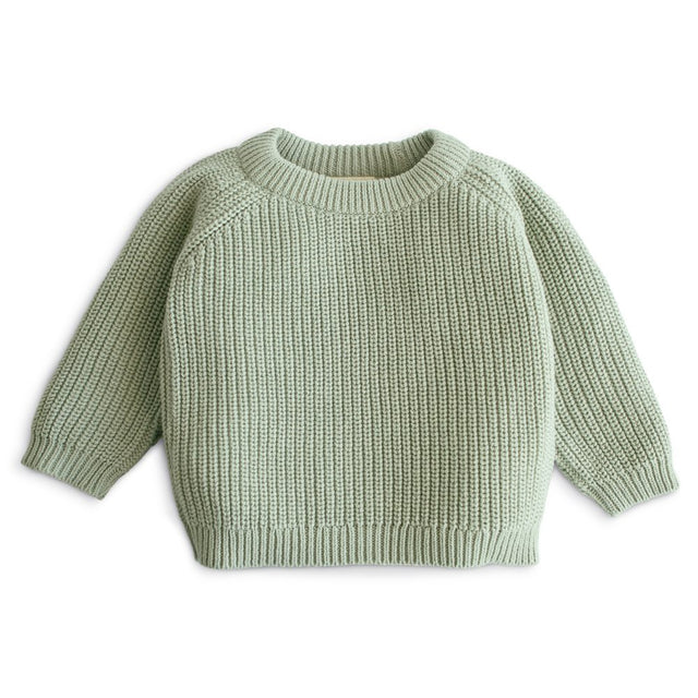 Mushie megztinis Chunky Knit Sweater  Light Mint (įvairūs dydžiai)