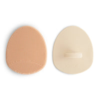 Mushie šepetėlis luobelei Cradle Cap Brush Blush/Shifting Sand (2 vnt)