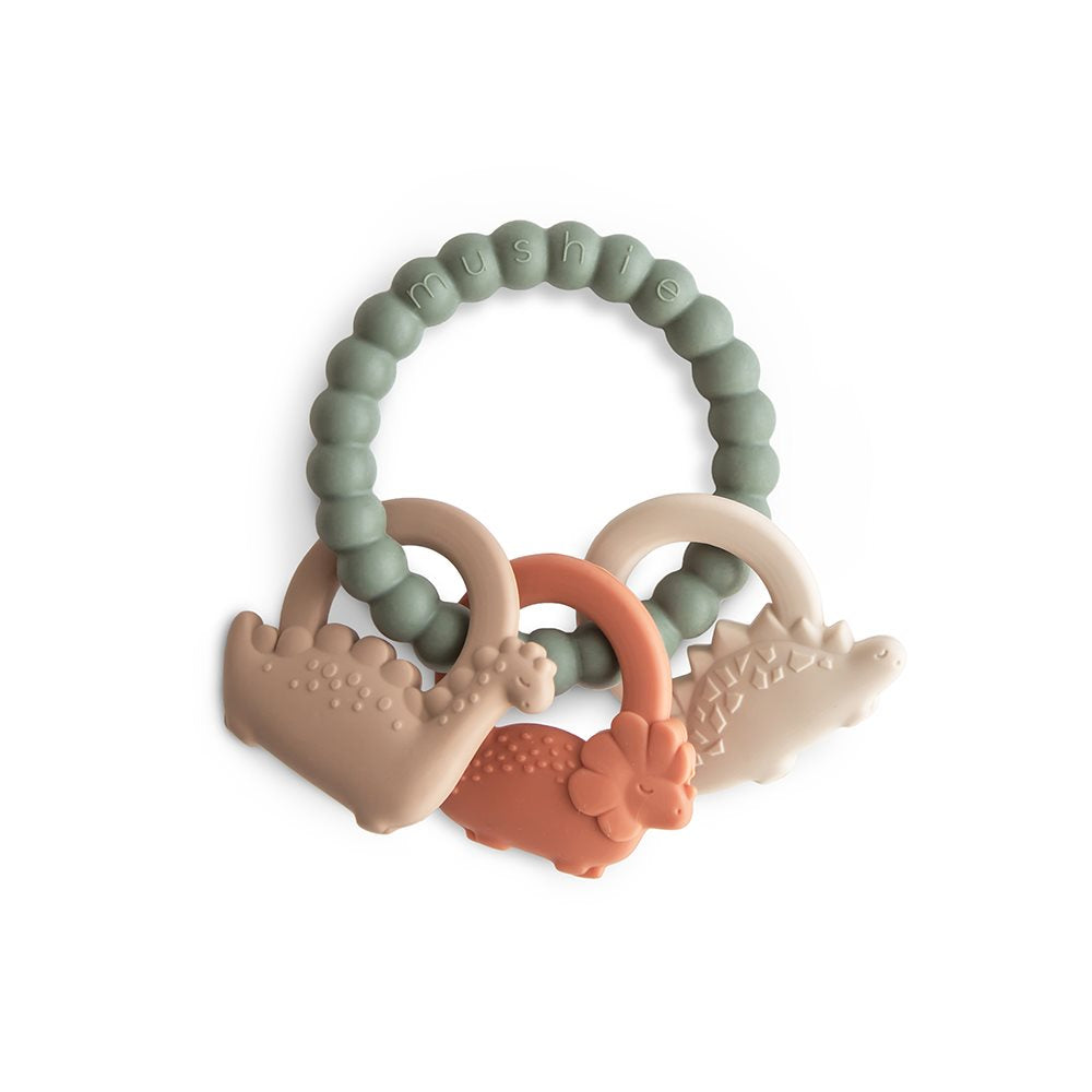 Mushie kramtukas - dantų masažo žiedas (Dino)