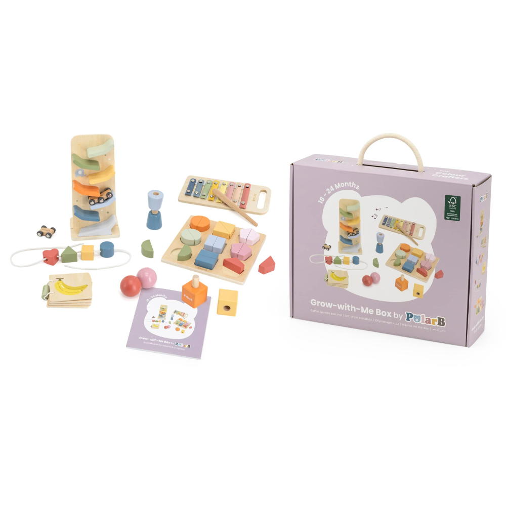 PolarB medinis edukacinis žaislų rinkinys Grow-with-Me Box (18 - 24 mėn.)
