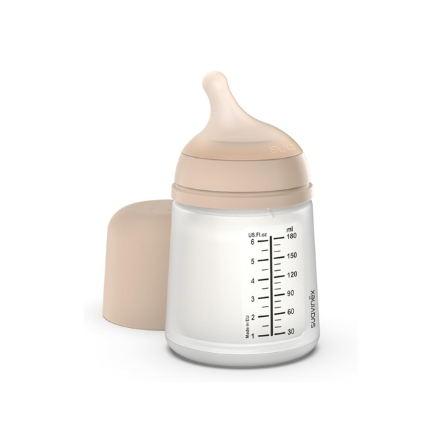 Suavinex Zero Zero Anti-Colic buteliukas su lėtos srovės žinduku, 180 ml, Light