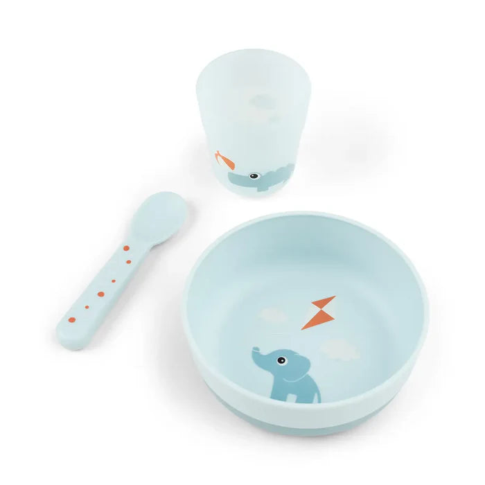 Izgatavoja Brieža pirmais trauku komplekts Foodie Happy clouds Green