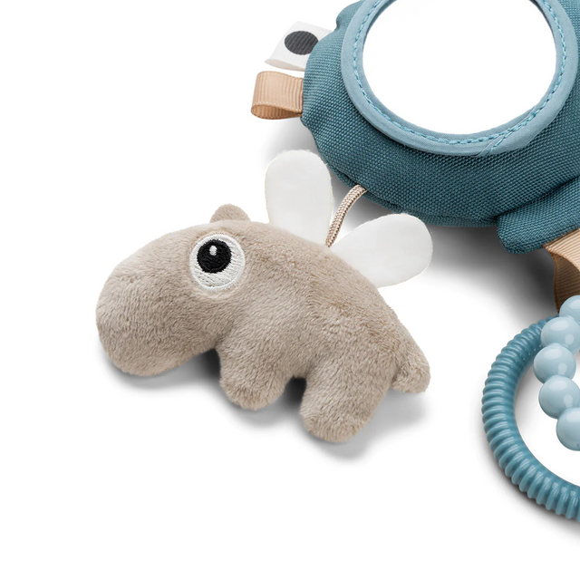 Done by Deer kabantis veiklos žaislas su veidrodėliu Happy Clouds, mėlynas