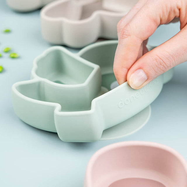 Done by Deer tikrai prilimpanti lėkštė Birdee Green