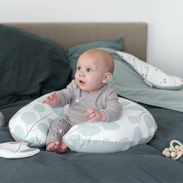 Doomoo Softy maitinimo pagalvė Leaves Aqua Green