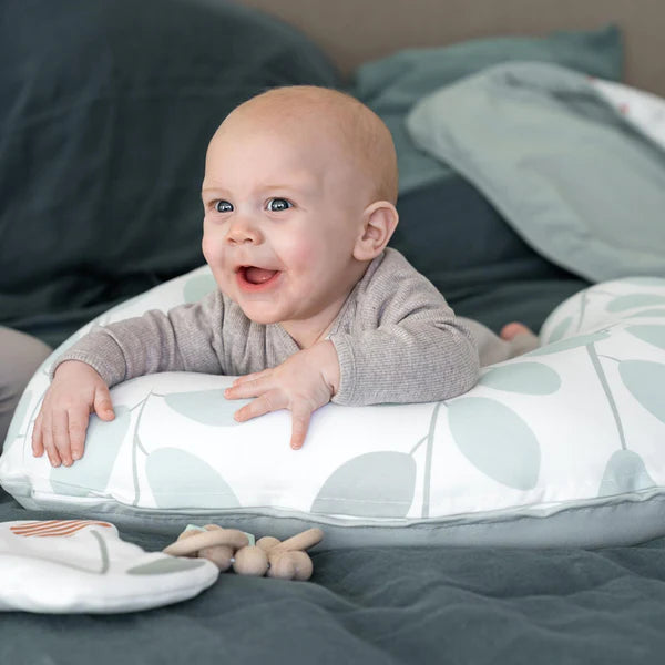 Doomoo Softy maitinimo pagalvė Leaves Aqua Green