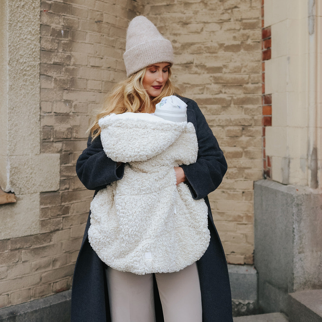 Elodie Details Cozy Cover 2in1 šiltas uždangalas nešioklei ir vežimėliui Soft Sherpa