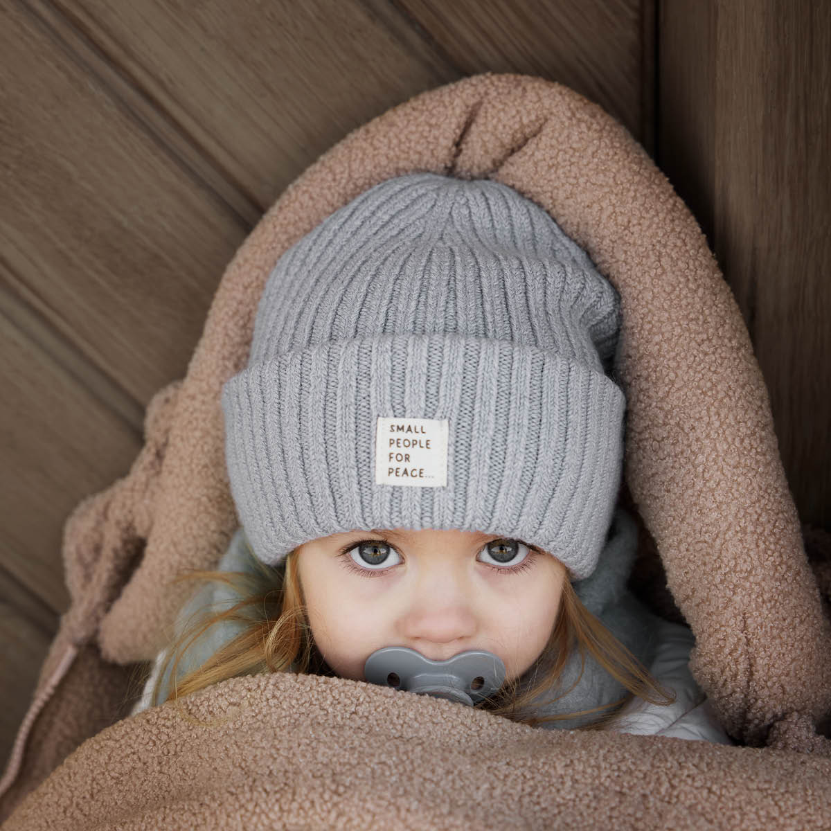 Elodie Details žieminė vilnos kepurė Wool Beanie Sunrise Blue