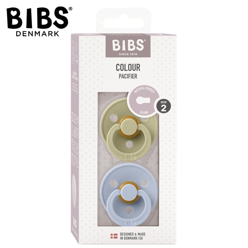 BIBS čiulptukų rinkinys 2 dydis (6 - 18 mėn.) Khaki / Dusty blue