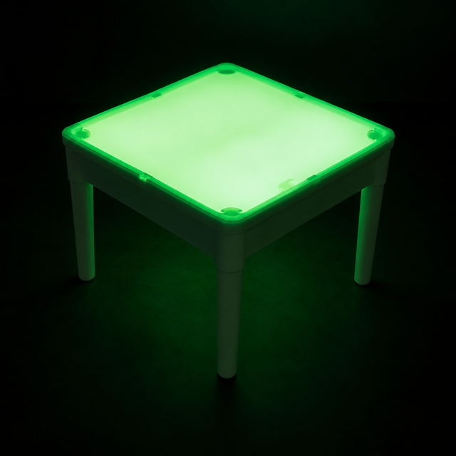 LED sensorinis šviesos stalas vaikams, 52 × 52 cm
