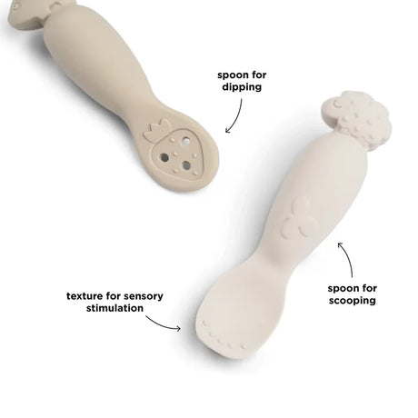 Done by Deer lusikate komplekt lastele, 3 tk. (õnnelike punktide pulber) 