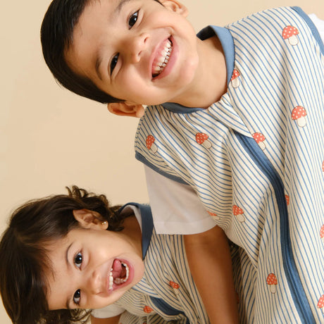 Molis&Co pižama - miegmaišis su kojytėmis ir atverčiamomis kojinėmis TOG 1 Mushrooms