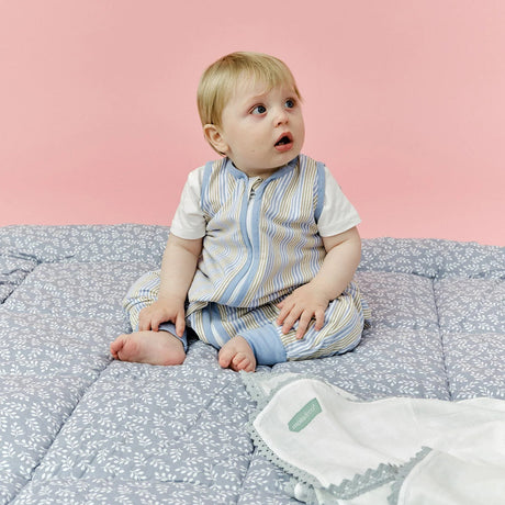 Molis&Co ropojimo kilimėlis kūdikiui su krepšiu 120×120 cm  Blue Garden