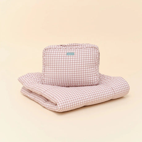 Molis&Co ropojimo kilimėlis kūdikiui su krepšiu 120×120 cm Dusty Rose