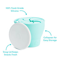 Munchkin užkandžių indelis Silicone Snack Catcher (mint)