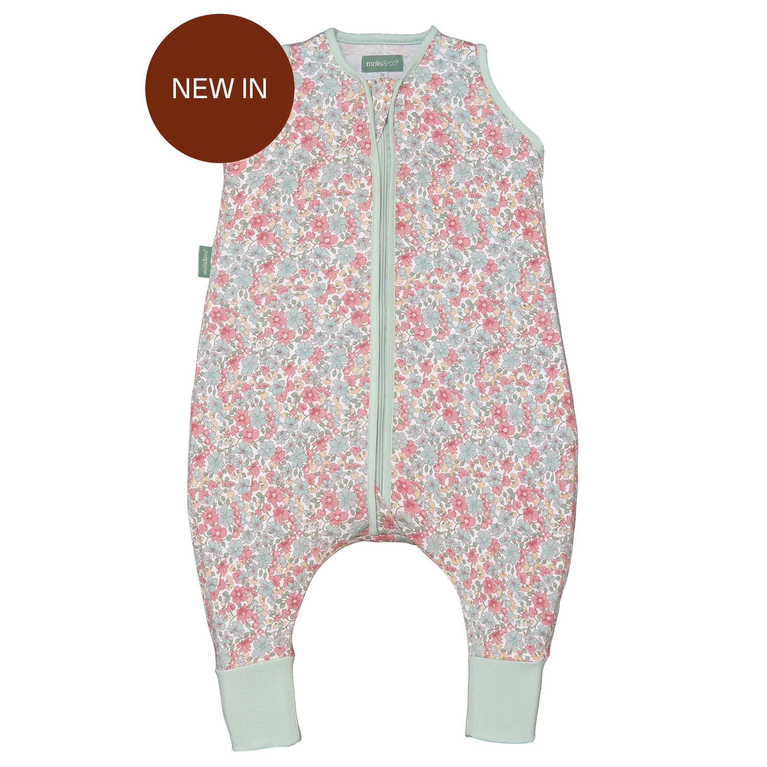 Molis&Co pižama - miegmaišis su kojytėmis TOG 0.5 Summer Bloom