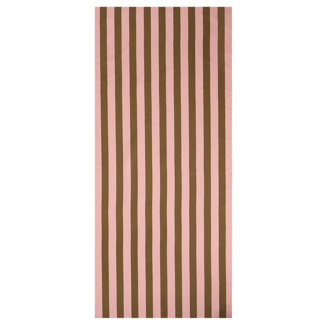 Molis&Co mikropluošto paplūdimio rankšluostis Khaki & Rose Stripes