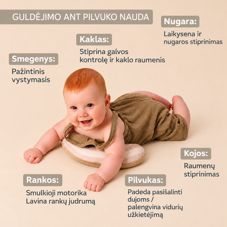 Taf Toys Tummy Time Discovery Kit lavinamasis rinkinys kūdikiui, 4 dalių