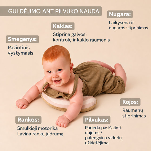 Taf Toys Tummy Time Discovery Kit lavinamasis rinkinys kūdikiui, 4 dalių