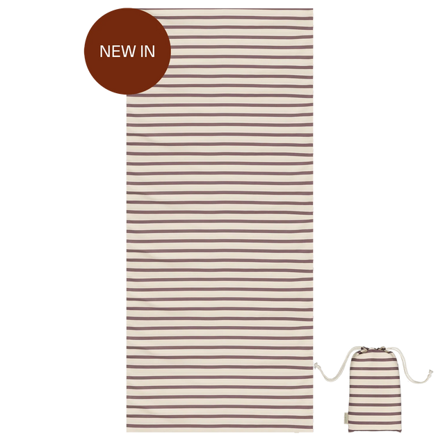 Molis&Co mikropluošto paplūdimio rankšluostis Cream & Brown