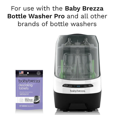 Baby Brezza Bottle Washer Pro nukalkinimo tabletės, 20 vnt.