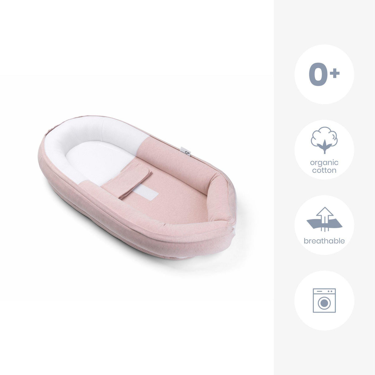 Doomoo kūdikio lizdelis (naujagimio gultukas) Chine Pink