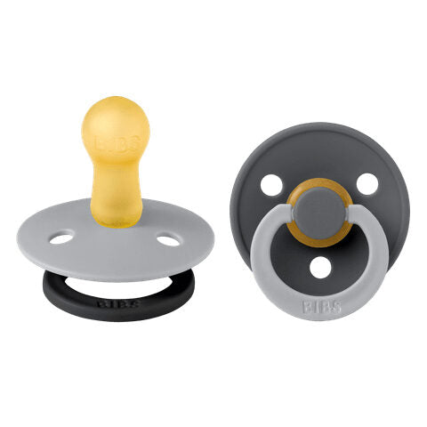 BIBS čiulptukų rinkinys 2 dydis (6 - 18 mėn.) Fusion Cloud Iron Mix