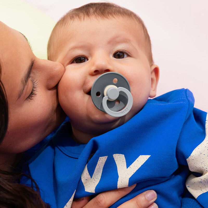 BIBS čiulptukų rinkinys 2 dydis (6 - 18 mėn.) Fusion Cloud Iron Mix