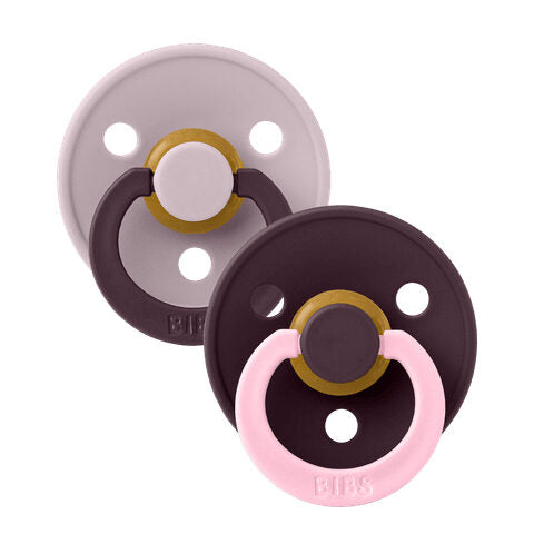 BIBS čiulptukų rinkinys 1 dydis (0 - 6 mėn.) Fusion Dusky Lilac Plum Mix
