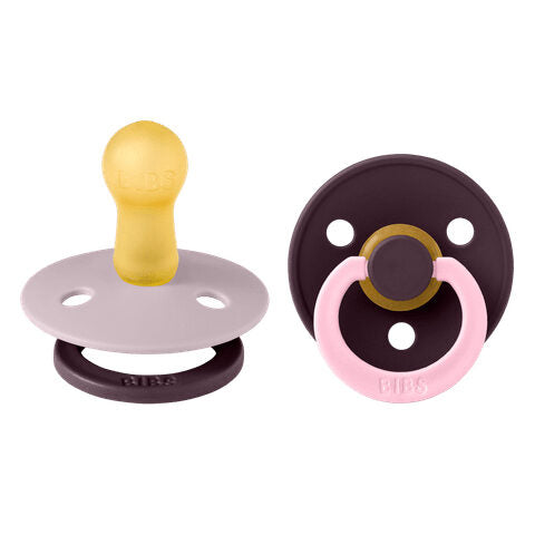 BIBS čiulptukų rinkinys 2 dydis (6 - 18 mėn.) Fusion Dusky Lilac Plum Mix