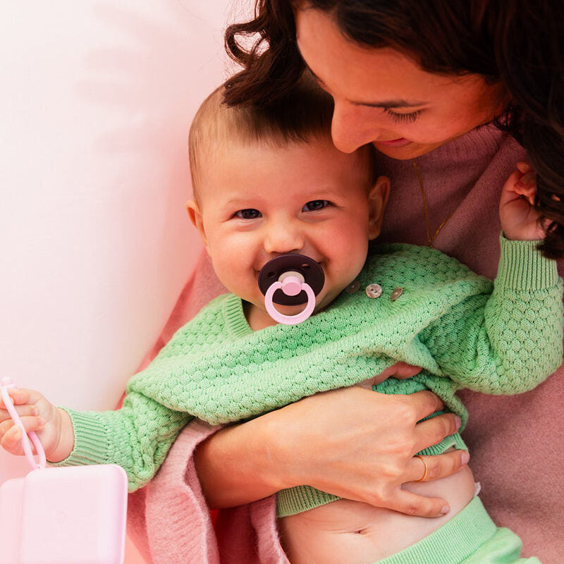 BIBS čiulptukų rinkinys 2 dydis (6 - 18 mėn.) Fusion Dusky Lilac Plum Mix