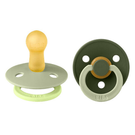 BIBS čiulptukų rinkinys 2 dydis (6 - 18 mėn.) Fusion Sage Hunter Green Mix