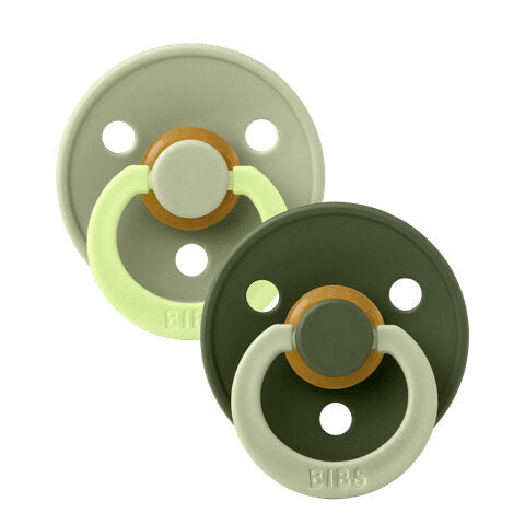 BIBS čiulptukų rinkinys 2 dydis (6 - 18 mėn.) Fusion Sage Hunter Green Mix