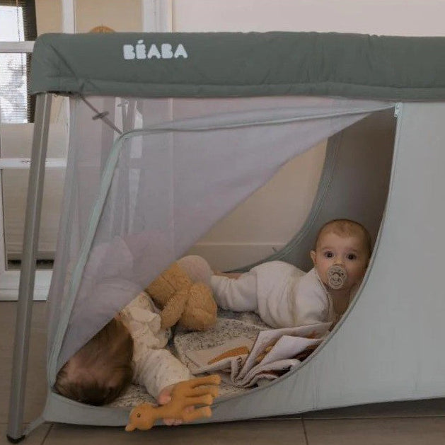 BEABA 3 in 1 kelioninė lovelė maniežas Eazy Sleep, Mineral Grey