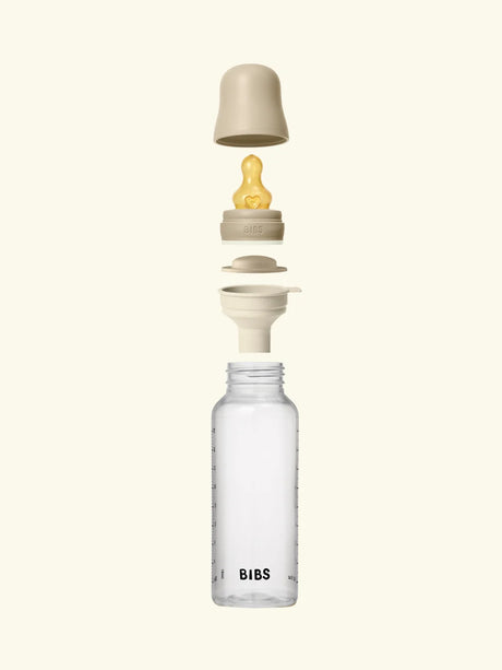 BIBS šviečiantis stiklinis buteliukas nuo dieglių 240 ml Glow Vanilla