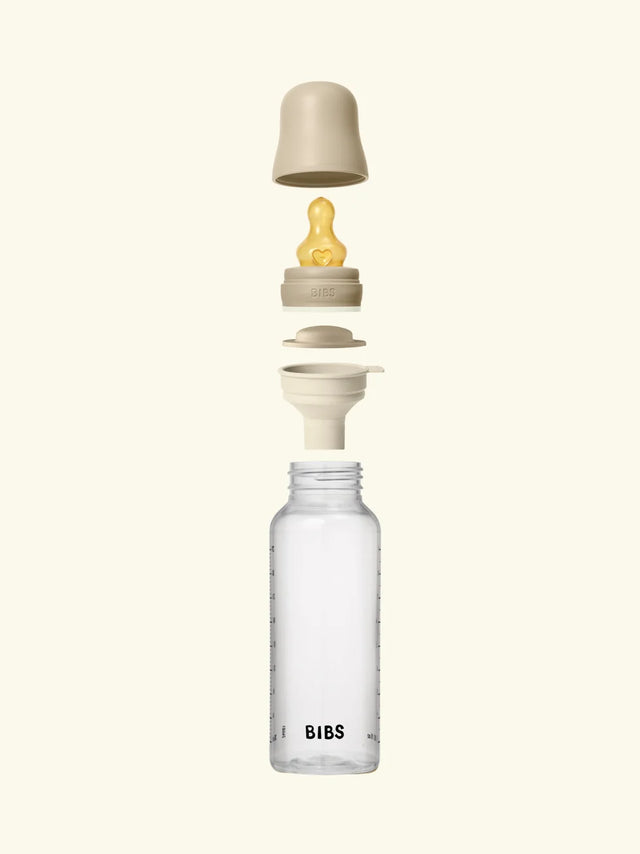 BIBS šviečiantis stiklinis buteliukas nuo dieglių 240 ml Glow Vanilla
