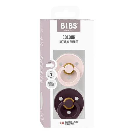 BIBS čiulptukų rinkinys 2 dydis (6 - 18 mėn.) Petal / Plum